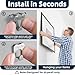 Unlumm Claw Picture Hangers - 20Pcs Picture Hanger for Drywall Tool-Free Drywall Hooks Support 27Lbs for Hanging Pictures, Mirrors, Frame No Damage Heavy Duty Wall Hanger for Home Office Decor