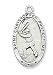 Athlete Protection Boys Baseball 1-inch Pewter Saint Christopher Sports Medal