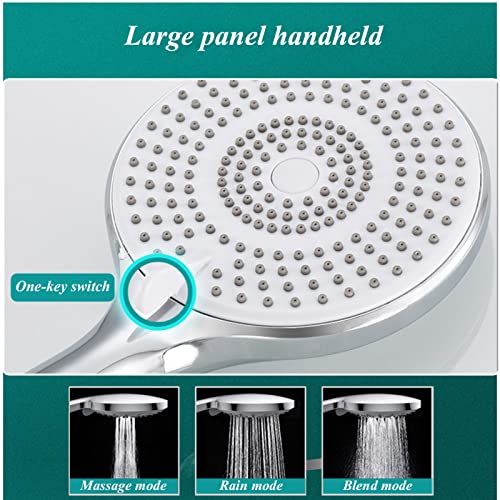 Robinet de douche mural ensemble de salle de bain haute pression 3 sets - 2