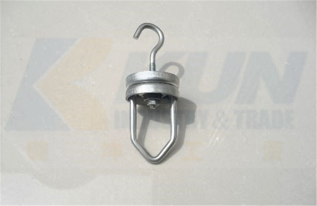 KingKun Iron Swivel V Hook for Paint & Powder Coating, 5 Pack, 20kg Capacity, Galvanized Finish
