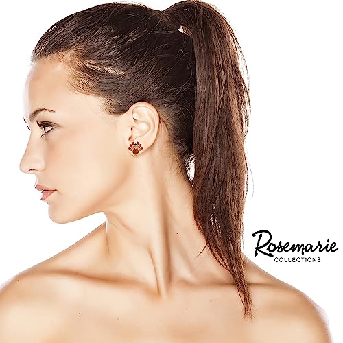 Rosemarie Collections Women's Fun Set Of 3 Fall Favorites Hypoallergenic Enamel Stud Earrings, 0.50"3