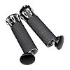 2PCS Motorcycle 1 Handlebar Control Switches with Wiring Harness + 2X Rubber Hand Grips for 1996-2012 Harley Softail Dyna Sportster V-Rod 12V - Black Kit