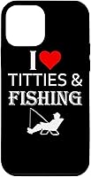 Vista 16 de I Love Tits and Fishing Funny Fisherman Gift Case for iPhone 17