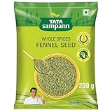 Tata Sampann Fennel Seed (Saunf), Whole Spices, Natural Oils*, Rich Aroma, 200g