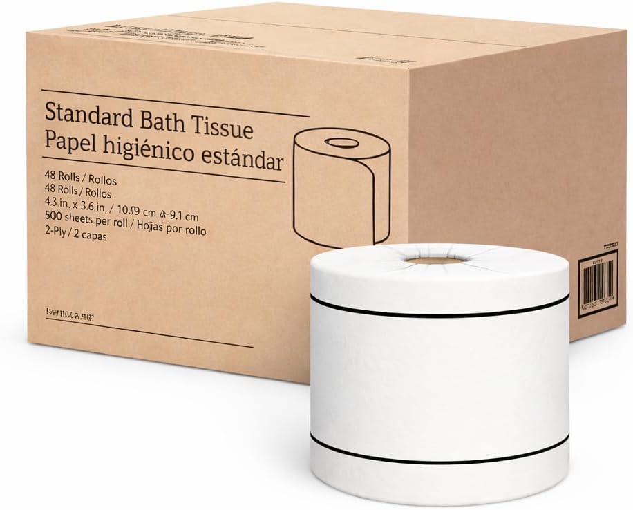 Recycled Toilet Paper, 2-ply, White, 500 Sheets/Roll, 80 Rolls/Case (BL62595)