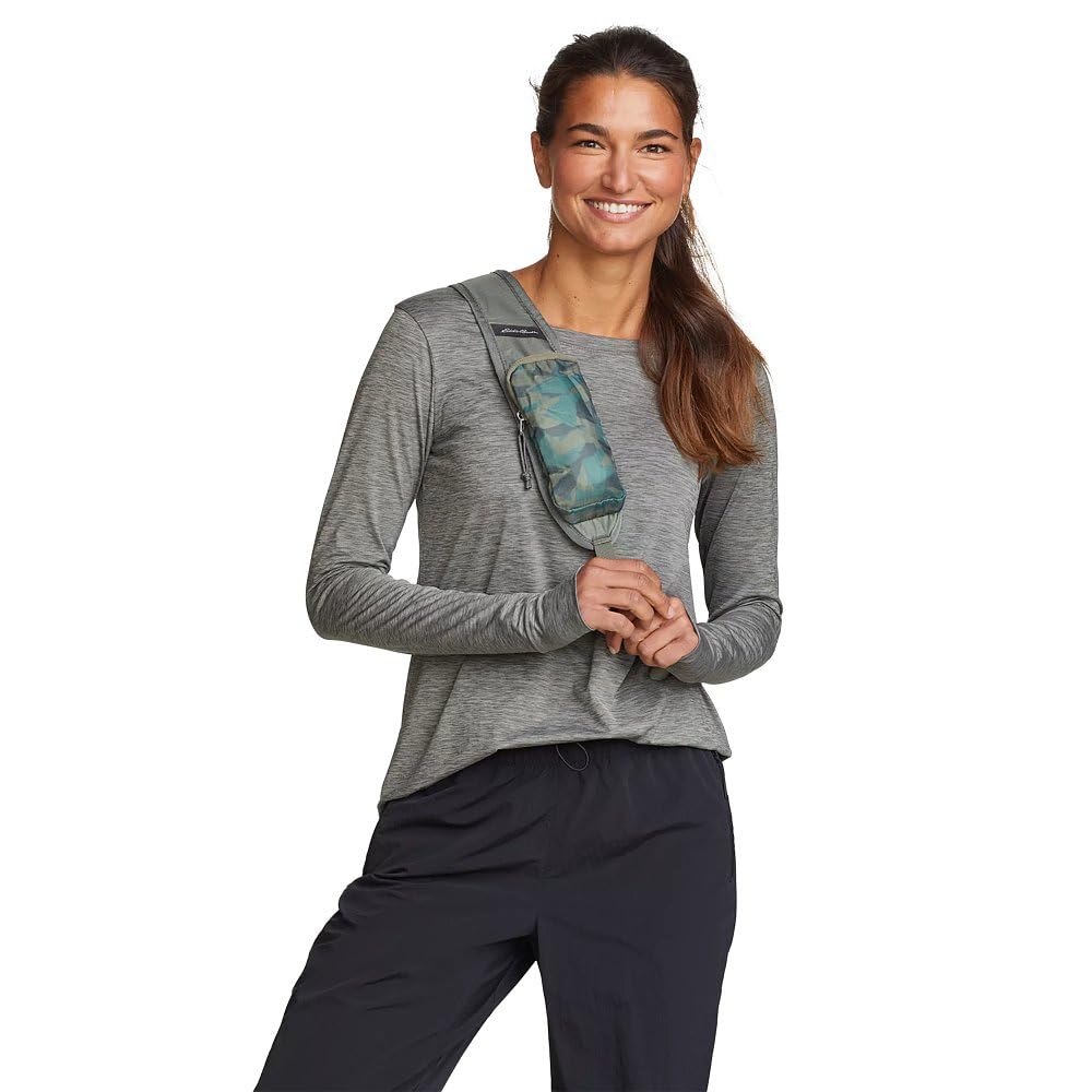 Eddie Bauer Women's Resolution Long-Sleeve T-Shirt, Dark Smoke, L