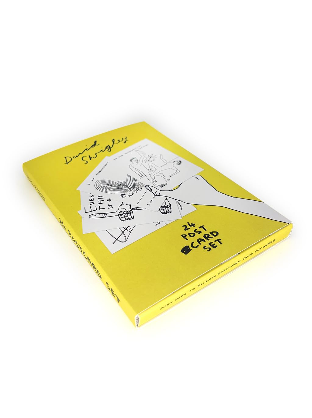 Brainbox Candy Official David Shrigley | 24 Postcards (Set 1) | Funny Humorous