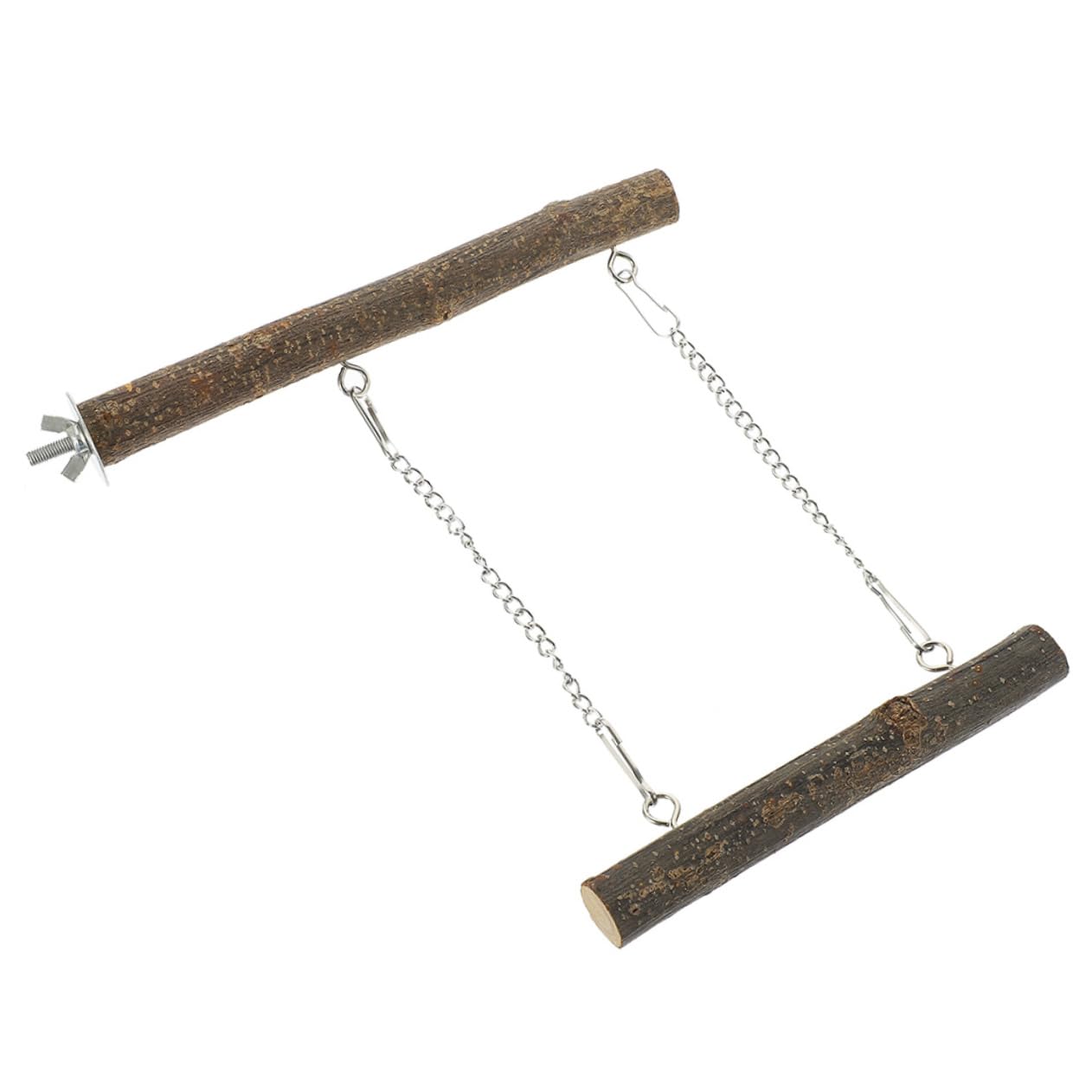 BESPORTBLE 5sets Altalena Per Uccelli Legno Posatoio Naturale Per Pappagalli e Parrocchetti Giocattolo Per Gioco e Esercizio Struttura Resistente e Durevole Per Allenamento e Della