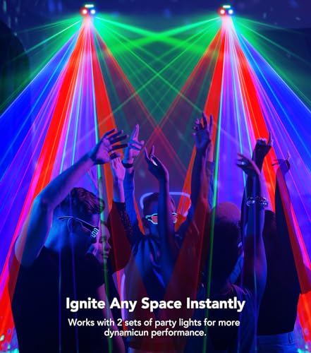 Keobin L2800 Dj Laser Lights For Party, Professional 5 In 1 Rgbuv Laser Light Show Projector Support Dmx512 thumb #7