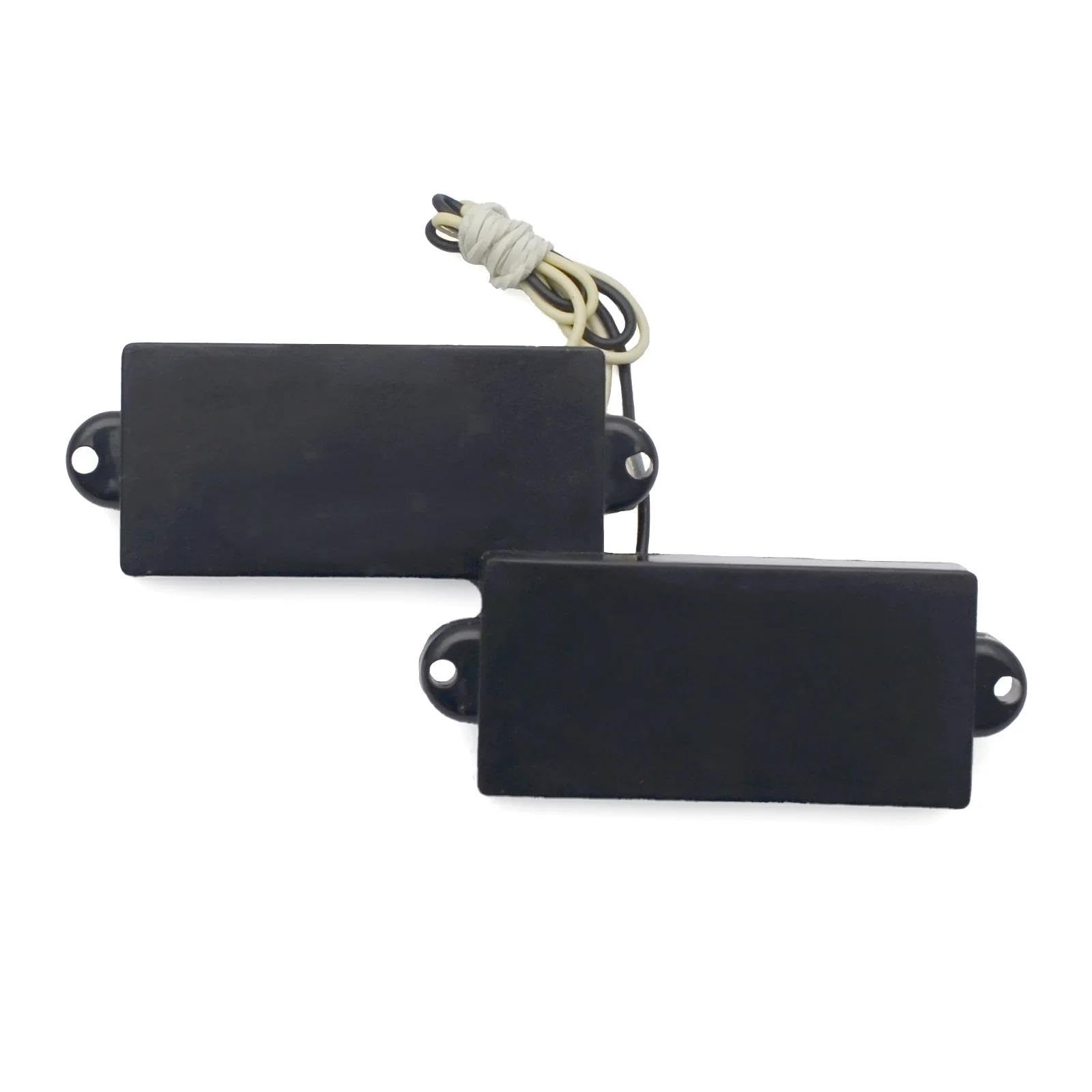 Repuestos Para Pastillas De Guitarra Juego De Pastillas Para Bajo Con Cubierta Cerrada Para Cuerdas | Pastillas Humbucker selladas en negro para bajo eléctrico