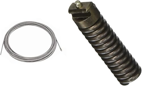 RIDGID 87582 C-32IW Cable integral para máquinas de tambor K-400, K-400AF y K-3800, cable de limpieza de drenaje de 38 pulgadas x 75 pies y