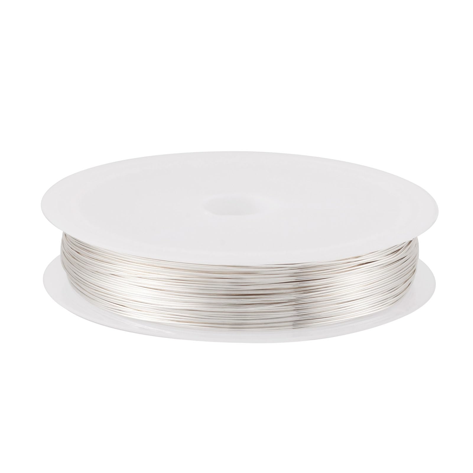 Spritewelry 0.4mm Silver Copper Wire Tarnish Resistant Copper Beading Wire Metal Craft Wire Gem Metal Wrap for Jewelry Wrapping Making Supplies Crafting 38m/roll โ image 1