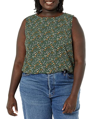 Amazon Essentials Women's Standard Sleeveless Layering Tank Top Crew Neck