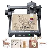 ACMER S1 Laser Engraver, 3500mW Engraving Machine for Beginners, 130x130mm Working Area, 0.04mm Precision, Laser Cutter for Wood, Acrylic, Leather, DIY Craft Projects