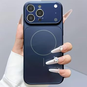Coverzone iPhone 17 Pro Max ile Uyumlu K l f MagSafe ile uyumlu Kablosuz  arj Destekli Temperli Kamera Koruma Glass K l f   Parmak izi yapmayan Wireless Charging Kamera Koruyucu Darbe Emici Sert Kapak