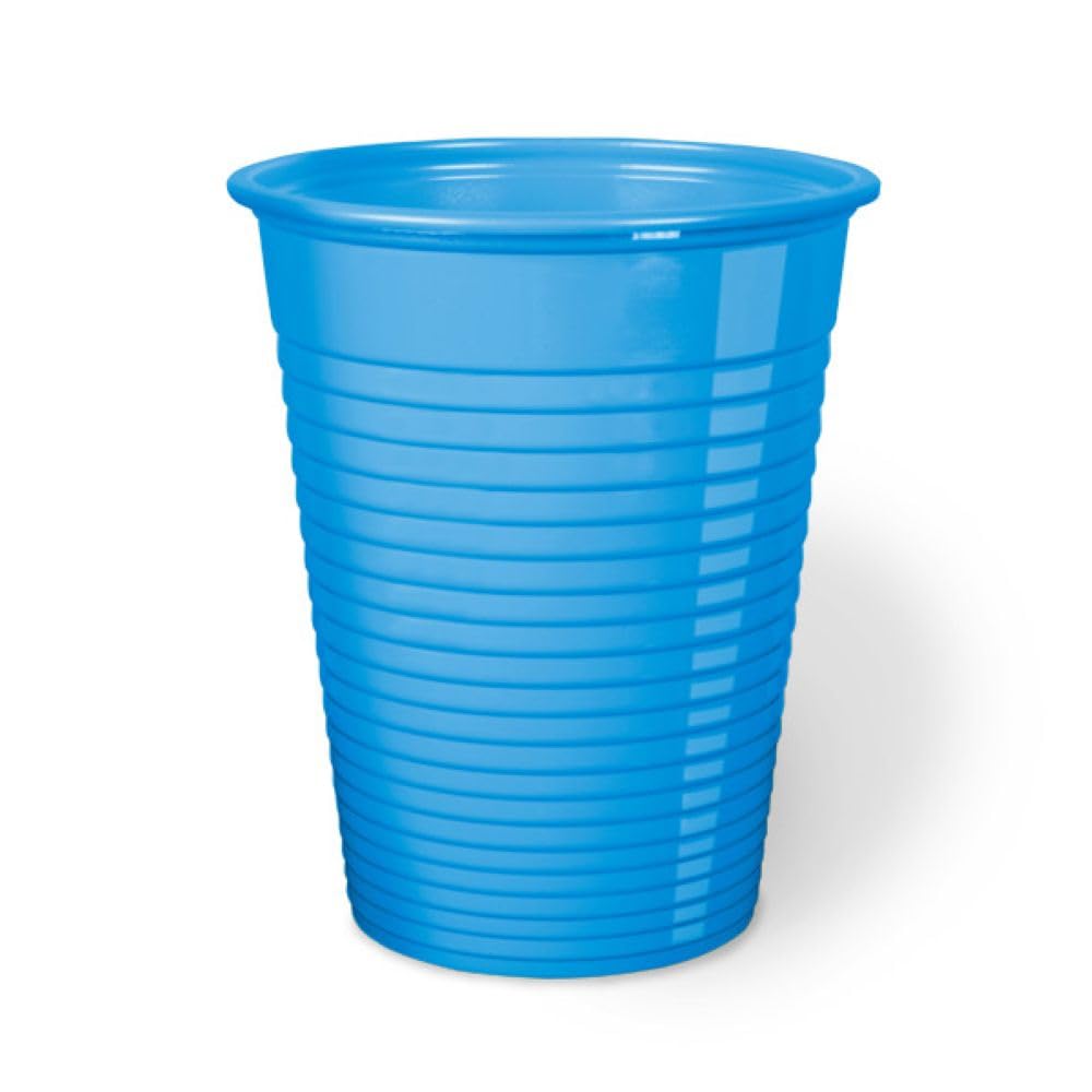 Generico 50 Bicchieri Plastica Usa e Getta Colorati (200 ml) Bicchieri Monouso per Acqua e Bibite Varie, Made in Italy Idonei al Contatto Alimentare, Ideali per Feste ed Eventi