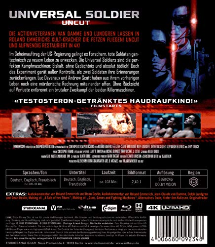 Universal Soldier 4K Ultra-HD de colección con Blu-ray en versión íntegra 3