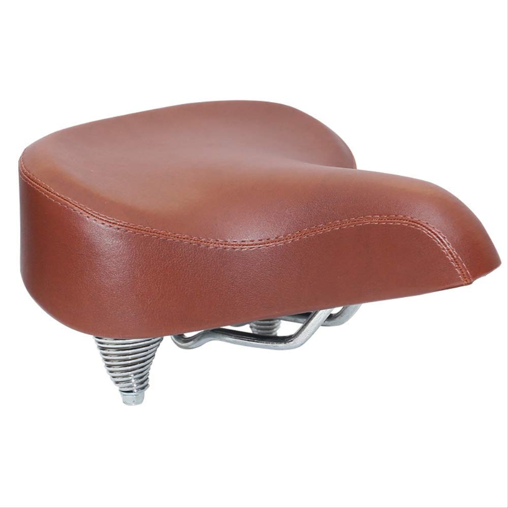 GLOVEY Bike Seats Extra Comfort Mountain Bike, Bicycle Retro Car Commuter Car Beach Bike Saddle Large Pull Down Spring Saddle Conical Spring Saddle