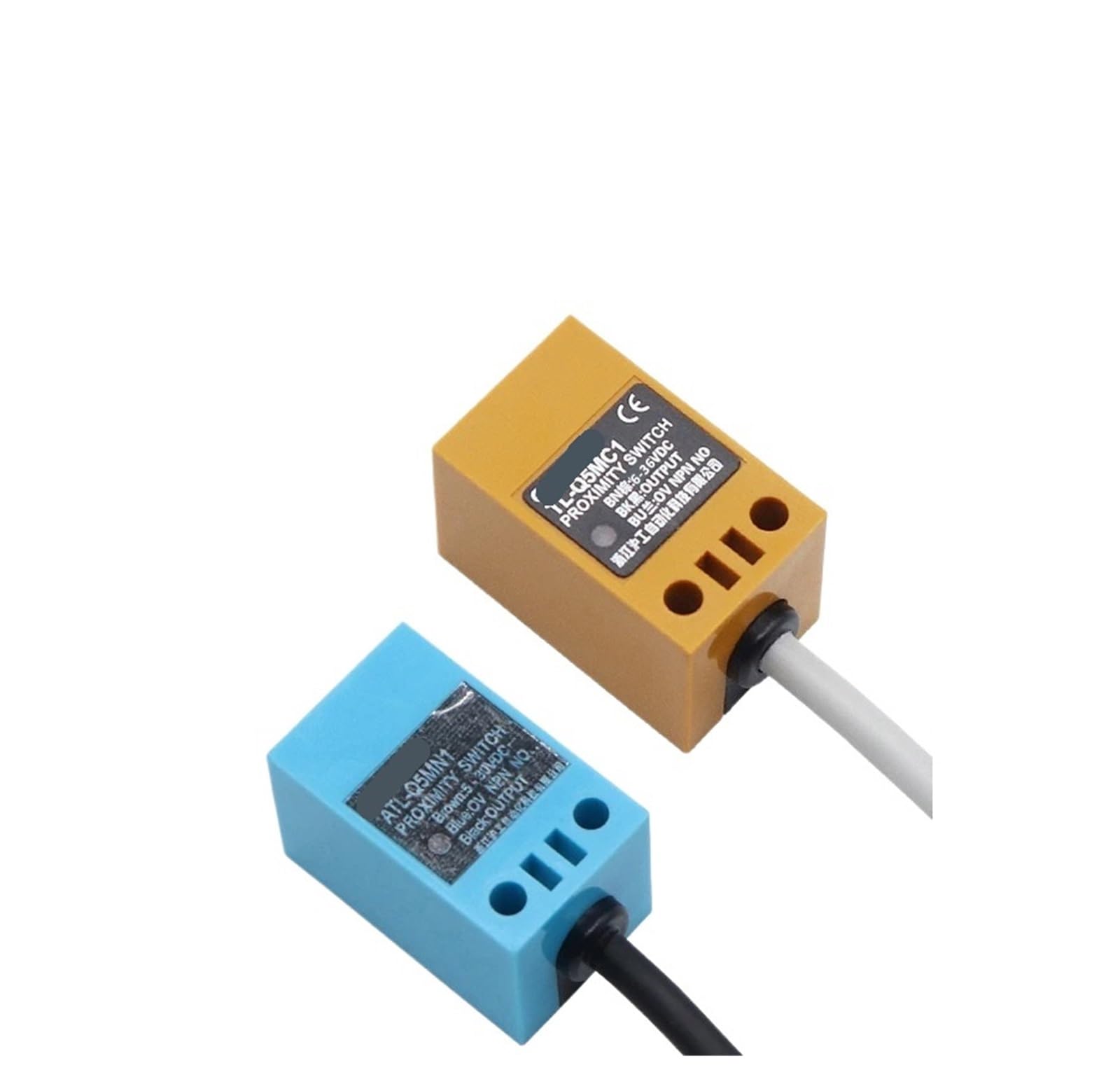 PXQCHAVLN 1 Pcs Waterproof Inductive Metal Proximity Switch Square Sensor TL-Q5M NPN PNP NO NC DC 6-36V AC90-250V