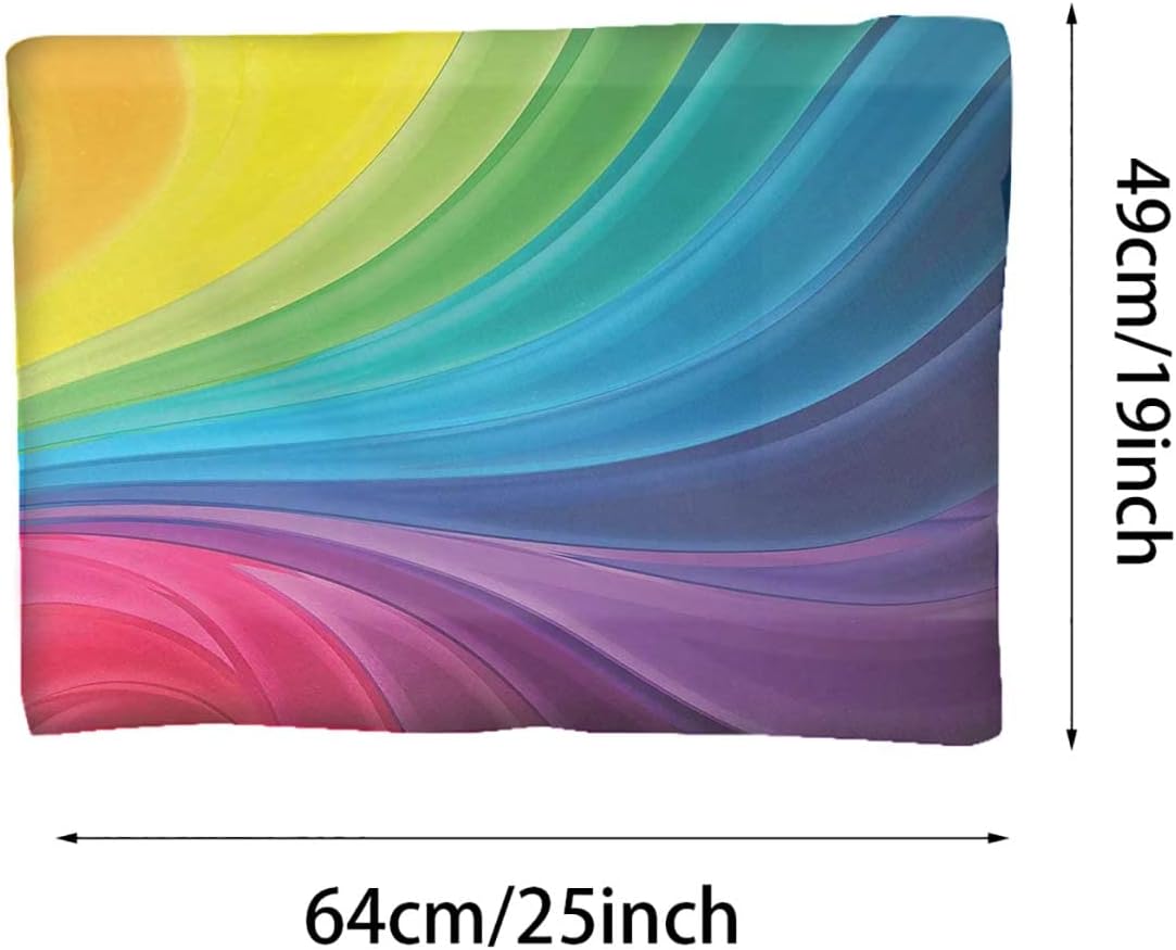 review Multicolor Self Heating Pet Pads Blanket Puppy's Pet Pad Rainbow Spiral Wavy Soft Spray Art Self-Warming Cat Bed Super Soft Dog Bed Crate Bed Blanket Abstract 19