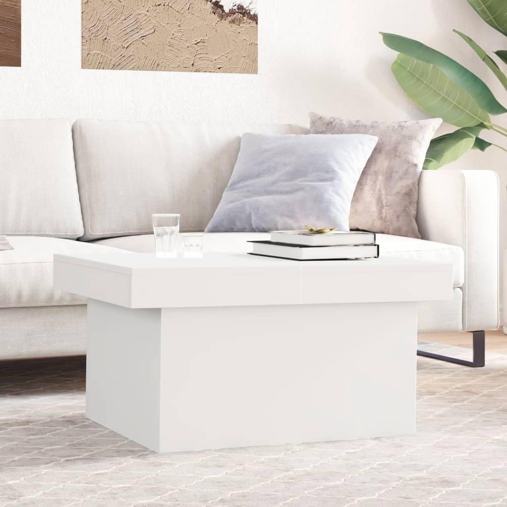 vidaXL Mesa de Centro Madera de ingeniería Blanco 100x55x40 cm