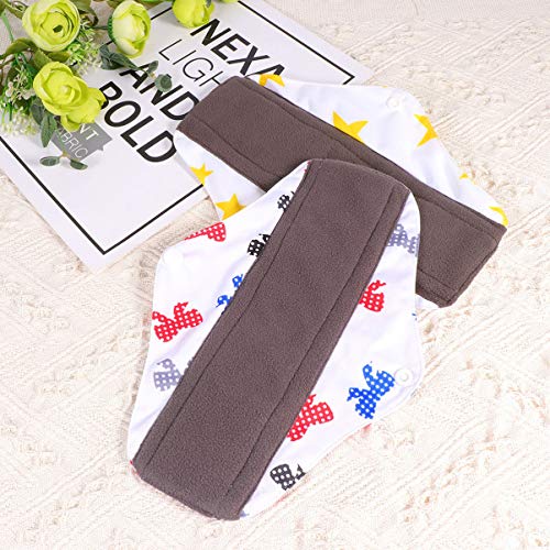 EXCEART 7Pcs Absorvente Menstrual Lavável Absorvente Reutilizável Pano Higiênico Absorvente Super Ab