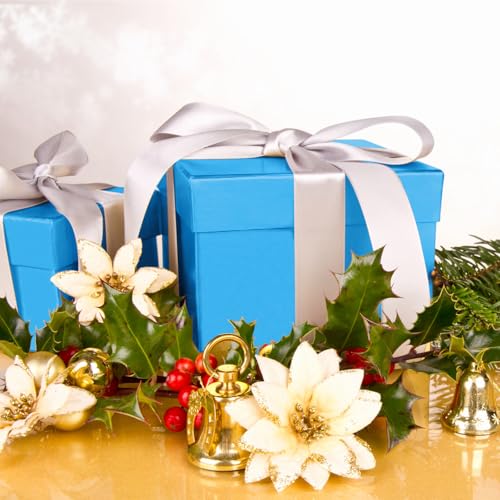 Image of Hlonon Blue Tissue Paper for Gift Bags - 30 Sheets of Blue Wrapping Tissue Paper Bulk Packaging Paper for Weddings Birthday DIY Project Christmas Gift Wrapping Crafts Decor (14 x 20 Inch)