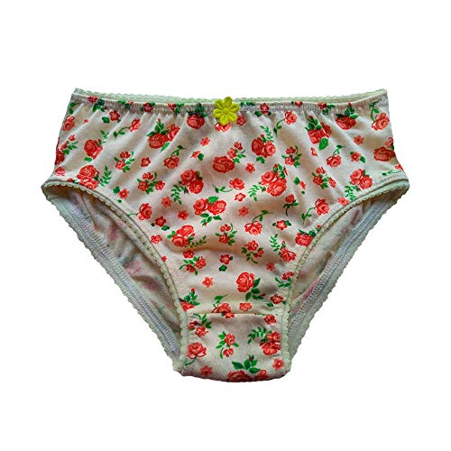 Kit 12 Peças Calcinha Infantil M Estampada Em Algodão Modelo Básico Sortidas Ótima Qualidade