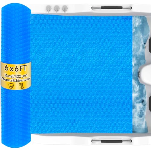 Couverture thermique jacuzzi gonflable Angooni bâche isolante contre l'eau froide 1,8m
