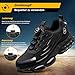 FOGOIN Sicherheitsschuhe Herren S3 Explorer 3.0 Sportliche Arbeitsschuhe Leicht Trends Drehknopf Anti-Smash und Anti-Punktur Arbeit Versicherung Schuhe Unisex