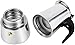 Imagen de HOME SOLAZZIA Cafetera Italiana en acero inoxidable para espresso 4 TAZAS 200 ML Compatible con gas