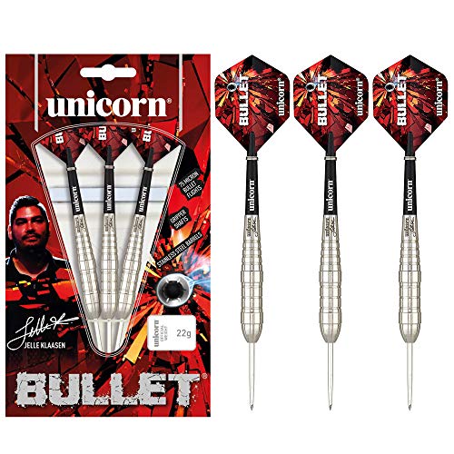 Unicorn Cloud Jelle Klaaran Bullet - Punta de Acero Inoxidable, Unisex Adulto, 27530, Negro/Rojo, 20 g