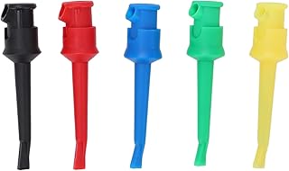 Sondas de teste multímetro, gancho de teste multiuso 5 cores proteção de isolamento para circuito de rotina