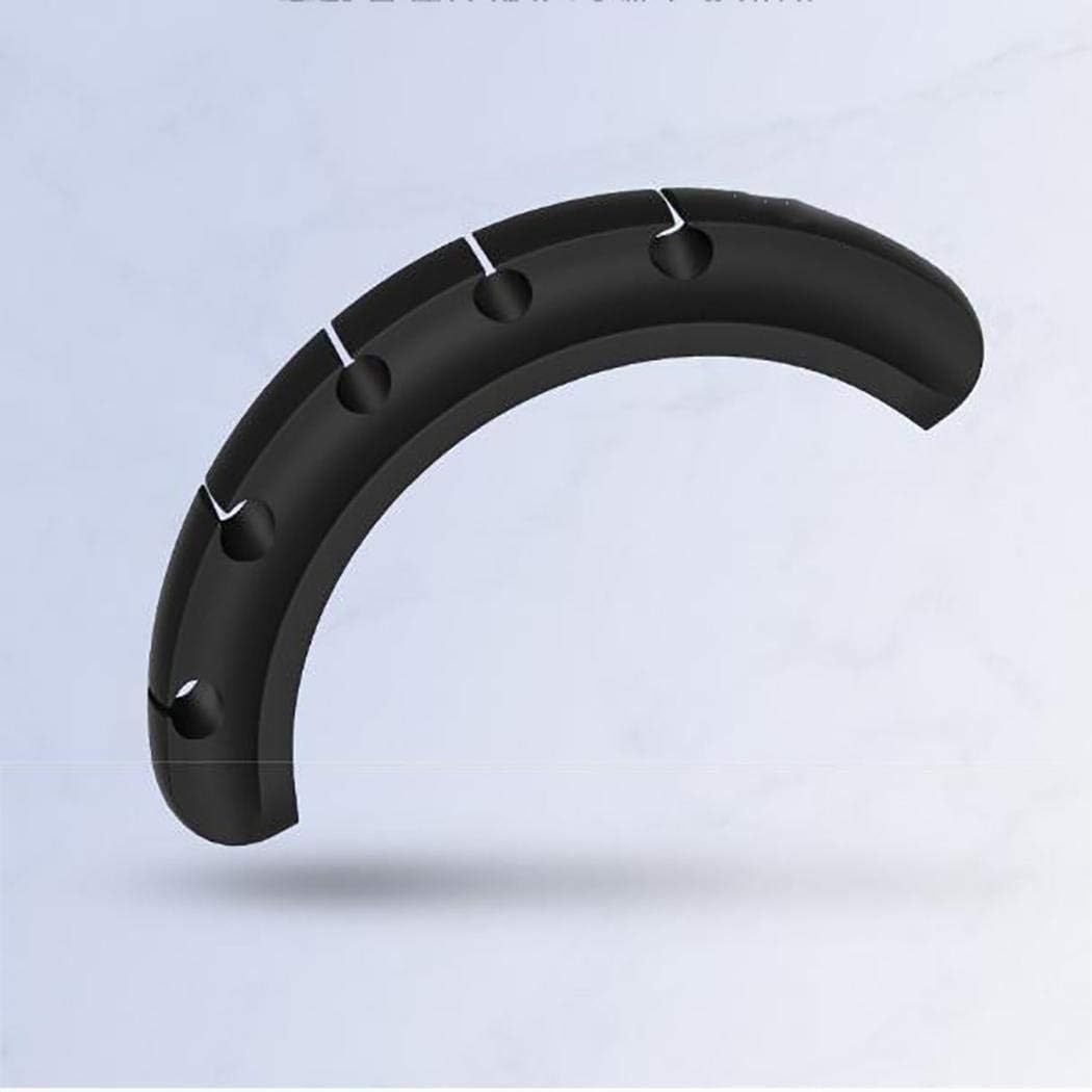 wumedy Durable Silicone Self-Sticking Desktop Cable Winder Cord Organizer Protector Cable Sleeves