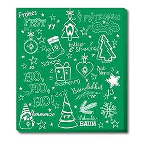 Adventskalender, kerstkalender van je Bundesliga favoriete vereniging – und Sticker Wir Leben Voetbal Fairtrade