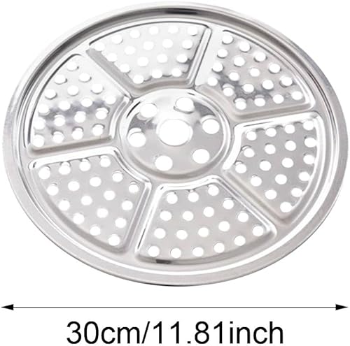 Vista 16 de ECYC Ltd Estante redondo de acero inoxidable para bandeja de vapor de 14 pulgadas, soporte de bandeja de vapor para olla a presión, estante de vapor