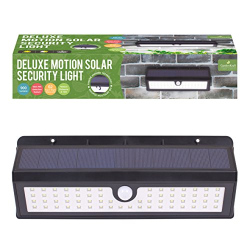 GardenKraft 13920 Lampe Solaire LED avec détecteur de Mouvement Noir Cover