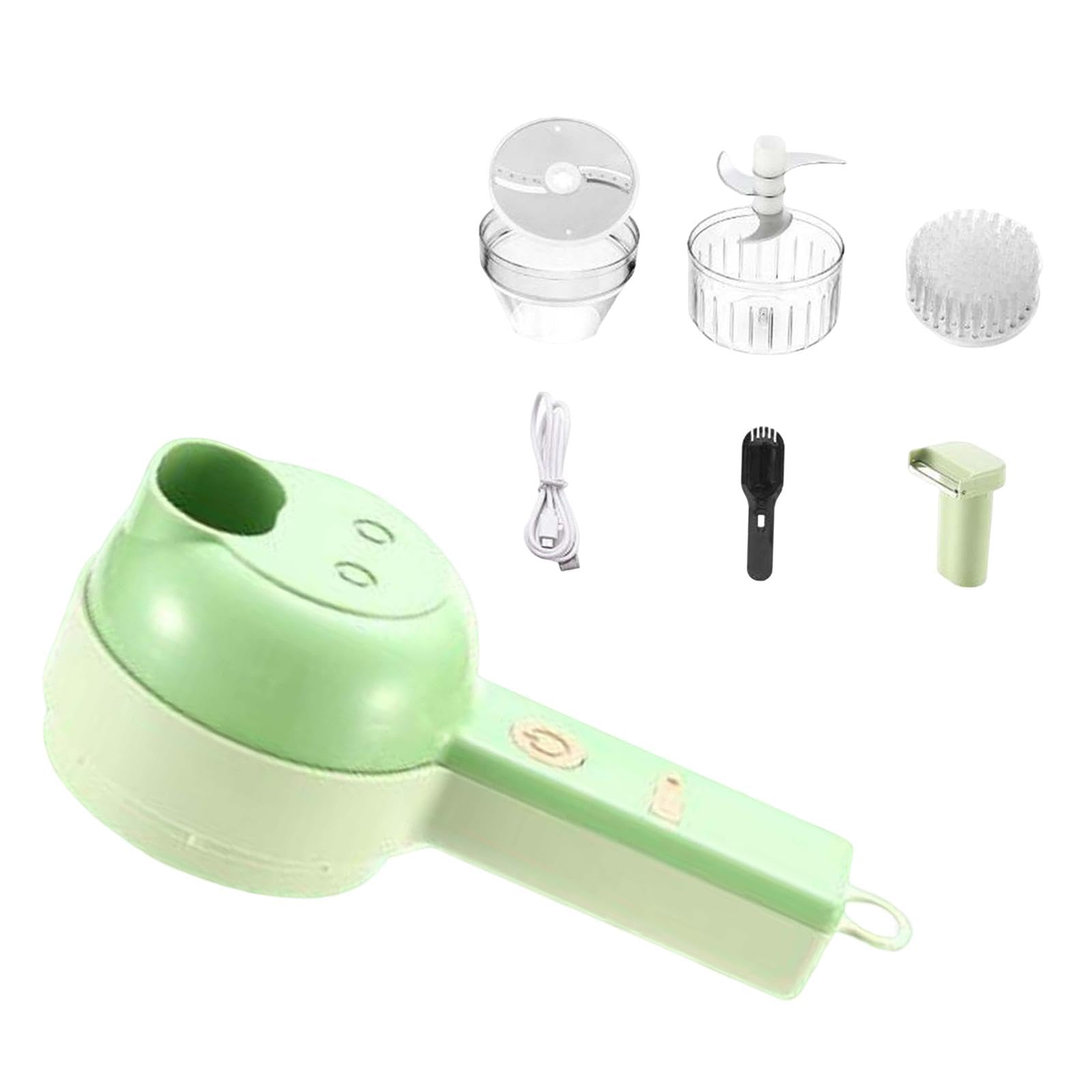 Ubervia® Electric Vegetable Slicer Veggie Chopper Masher for Chili Potato Cowpea-image-40