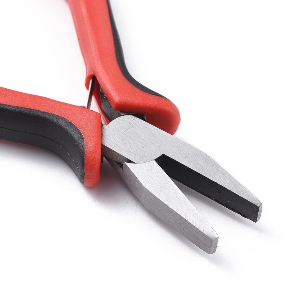 Jewelry Pliers Flat Nose Plier Bending Miniblings 12Cm Red Black - Image 3