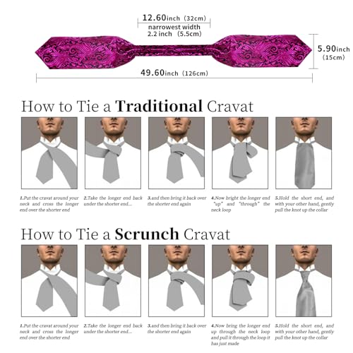 Image of DiBanGu 3PCS Ascot Ties for Men Wedding Jacquard Woven Silk Ascot Cravat for Men Cravat Tie and Pocket Square Set