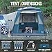 Portal 5-Person SUV Tent with Porch, Blue, Water-Resistant & Windproof, Spacious Car Camping Tent, Fits SUVs, MPVs, Vans & Pickups