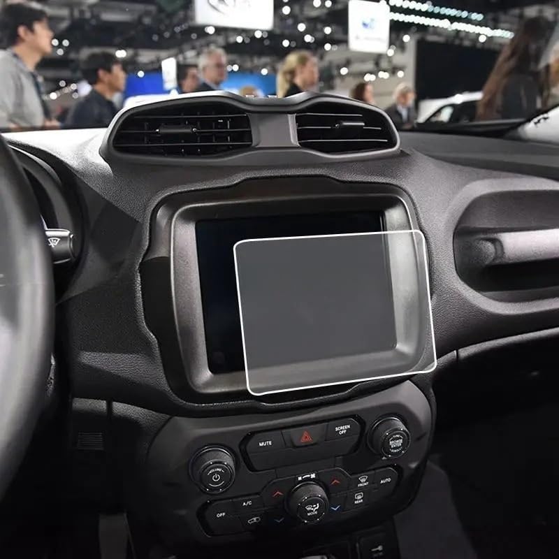 Verre trempé pour Renegade 2018-2019 navigation Uconnect protection d'écran tactile