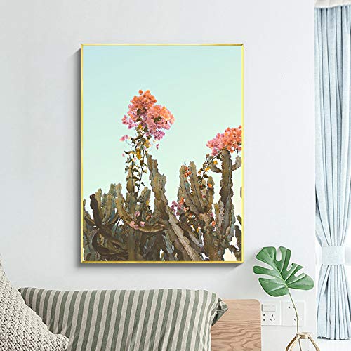 Toile Cactus Impression Haute Définition Toile Canvas Sans Cadre 60x80 - 2