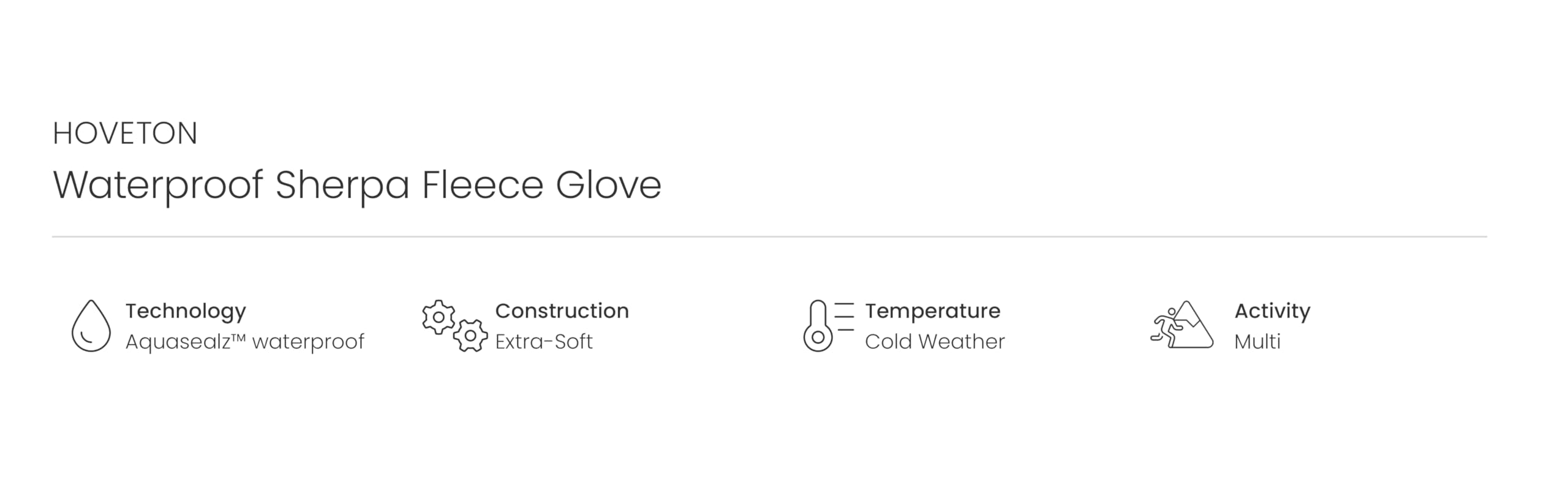SEALSKINZ Hoveton Waterproof Sherpa Fleece Glove Cold Weather