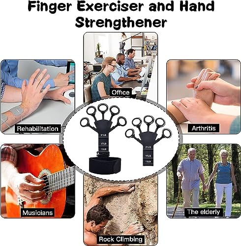 A1 3 Direnç Seviyeli Parmak Güçlendirici El Yayı, Parmak ve El Egzersiz Aleti - Görsel 4