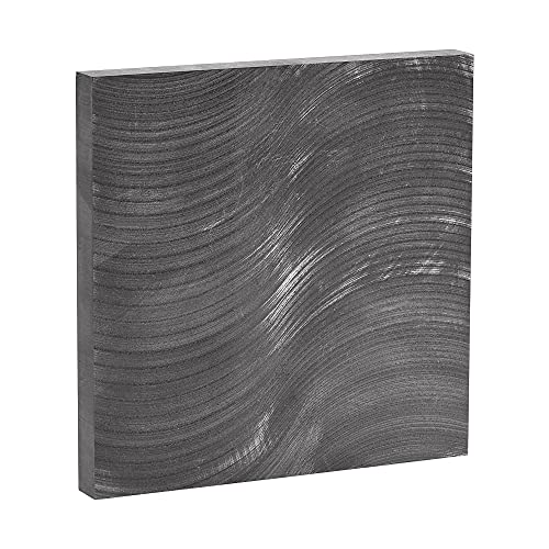 sourcing map 1Stk. Graphitplatte 100mmx100mmx10mm Graphit Rohblock für experimentelle Elektrode Elektrolyse Galvanisieren Schwarz