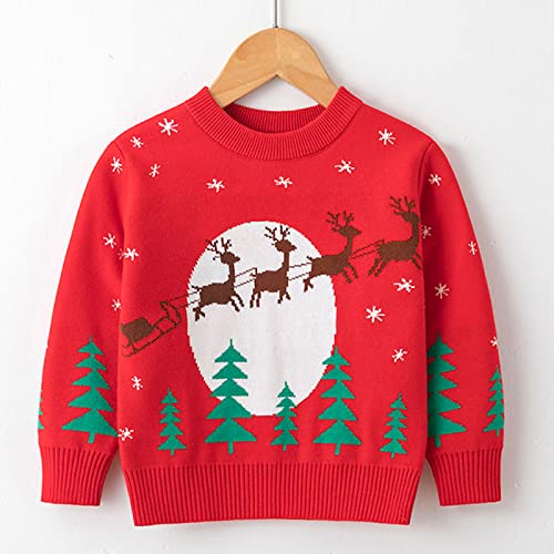 Children Sweater Toddler Boys Girls Christmas Cartoon Autumn Winter Warm Knitted Sweater Long Sleeve Tops2