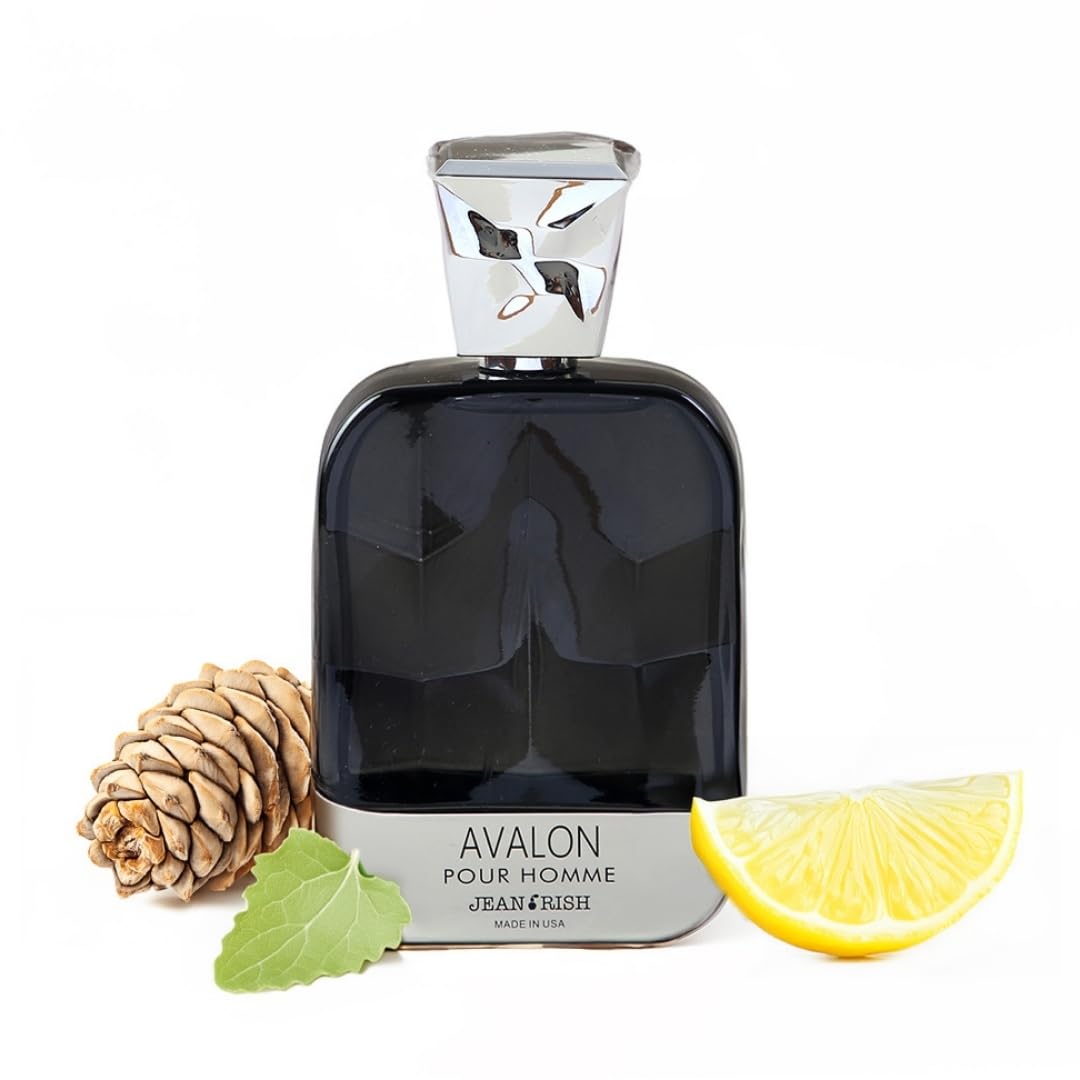 Jean Rish Avalon Eau De Toilette - Perfume for Men (3.4 Fl Oz / 100ml) with Lemon, Musk & Pineapple Notes - Long Lasting and Luxury Fragrance, Made in USA