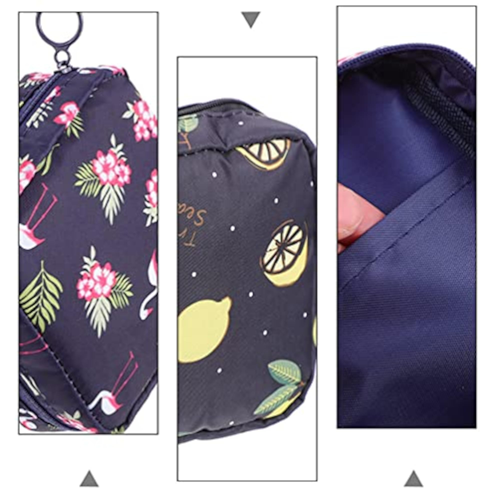 Floral Sanitary Napkin Storage Bags, 4pcs Portable Pouch Set