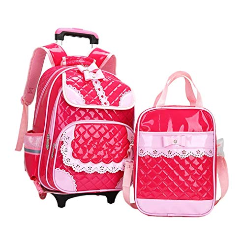 YYBAOJU Lindo Bowknot Impermeable Rolling School Bag Mochila Cover